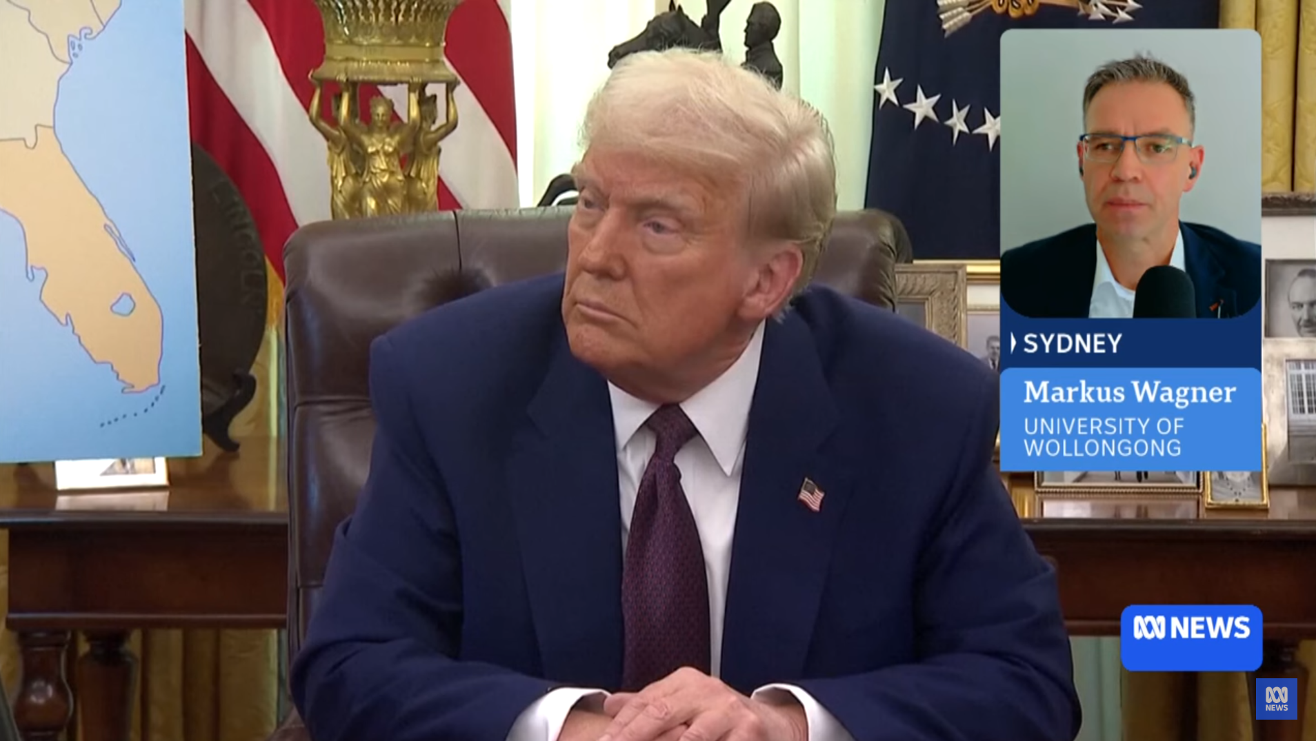 Markus Wagner and Trump on ABC News