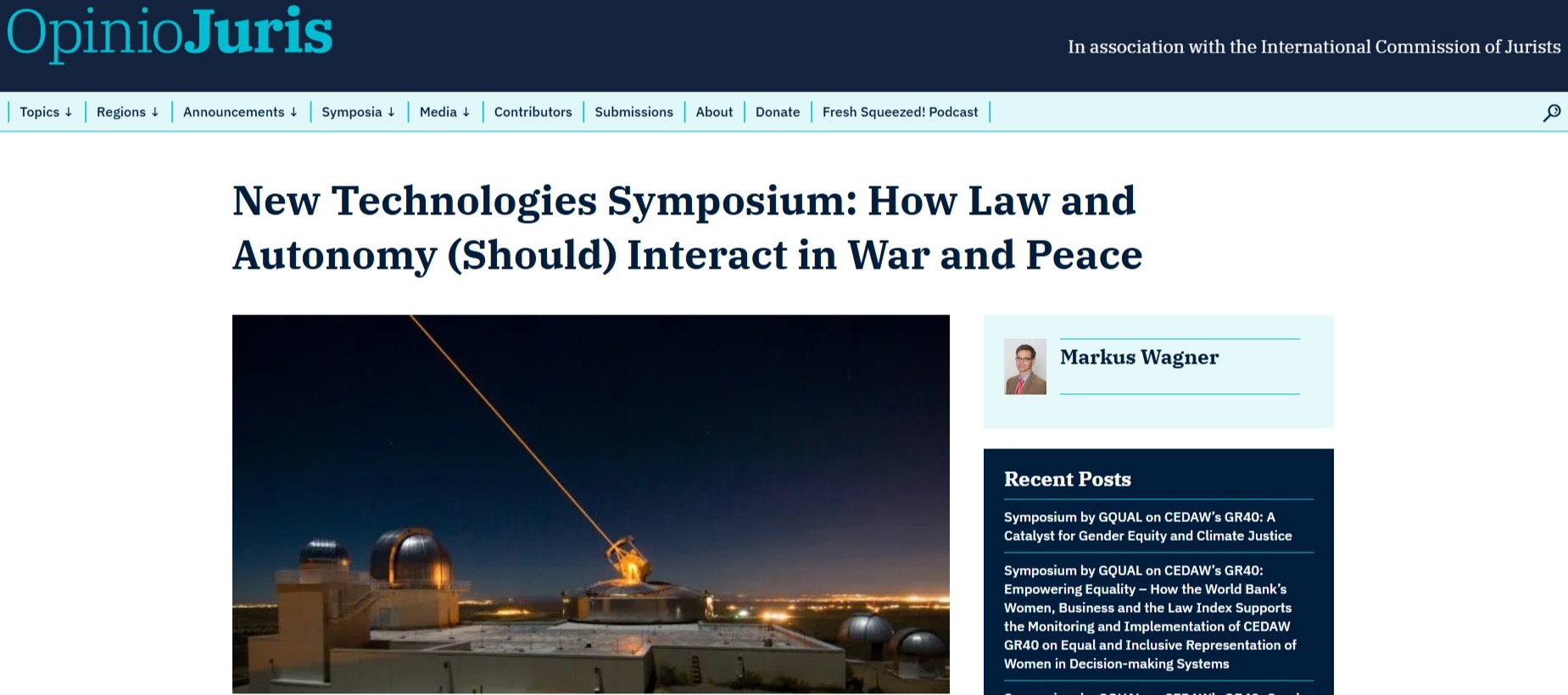 How Law and Autonomy (Should) Interact in War and Peace